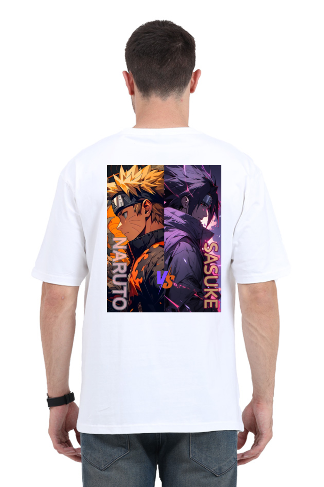 Naruto vs Sasuke Oversized T-Shirt – The Ultimate Rivalry