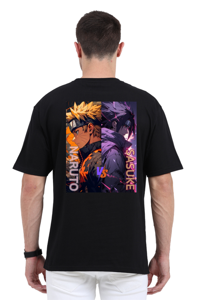 Naruto vs Sasuke Oversized T-Shirt – The Ultimate Rivalry