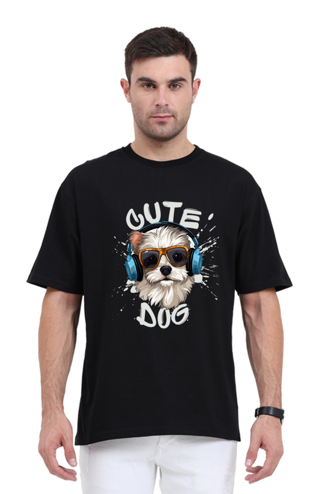 Cute-dog oversized tees