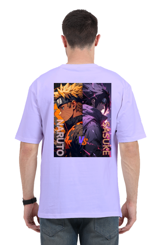 Naruto vs Sasuke Oversized T-Shirt – The Ultimate Rivalry