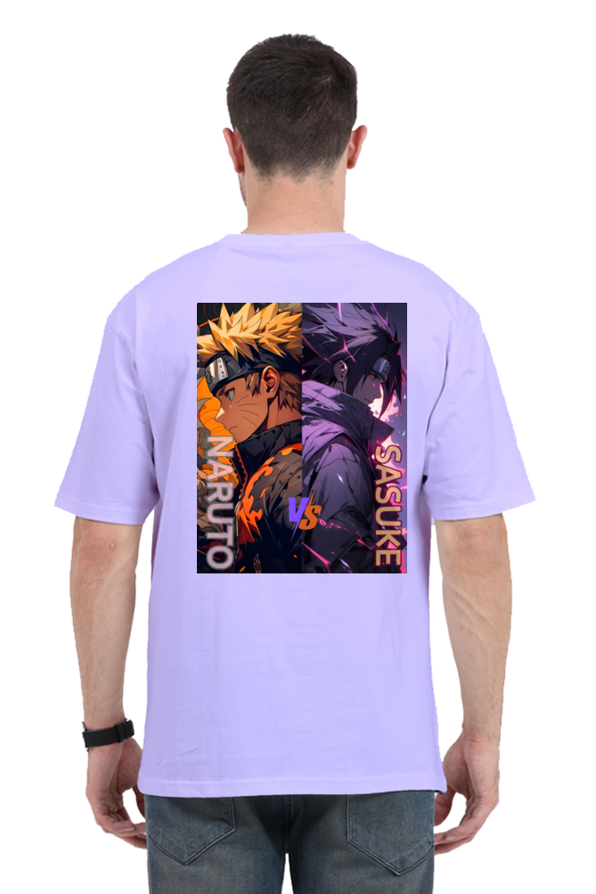 Naruto vs Sasuke Oversized T-Shirt – The Ultimate Rivalry