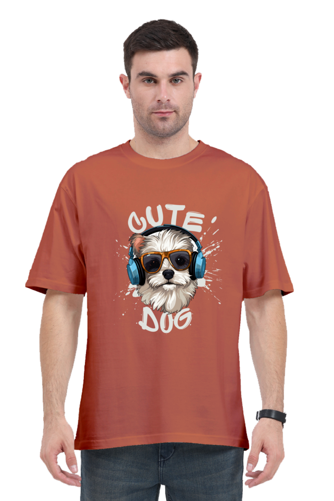 Cute-dog oversized tees