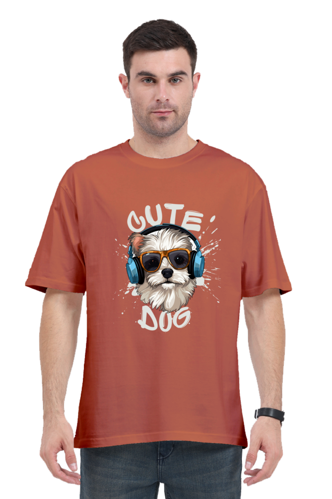 Cute-dog oversized tees