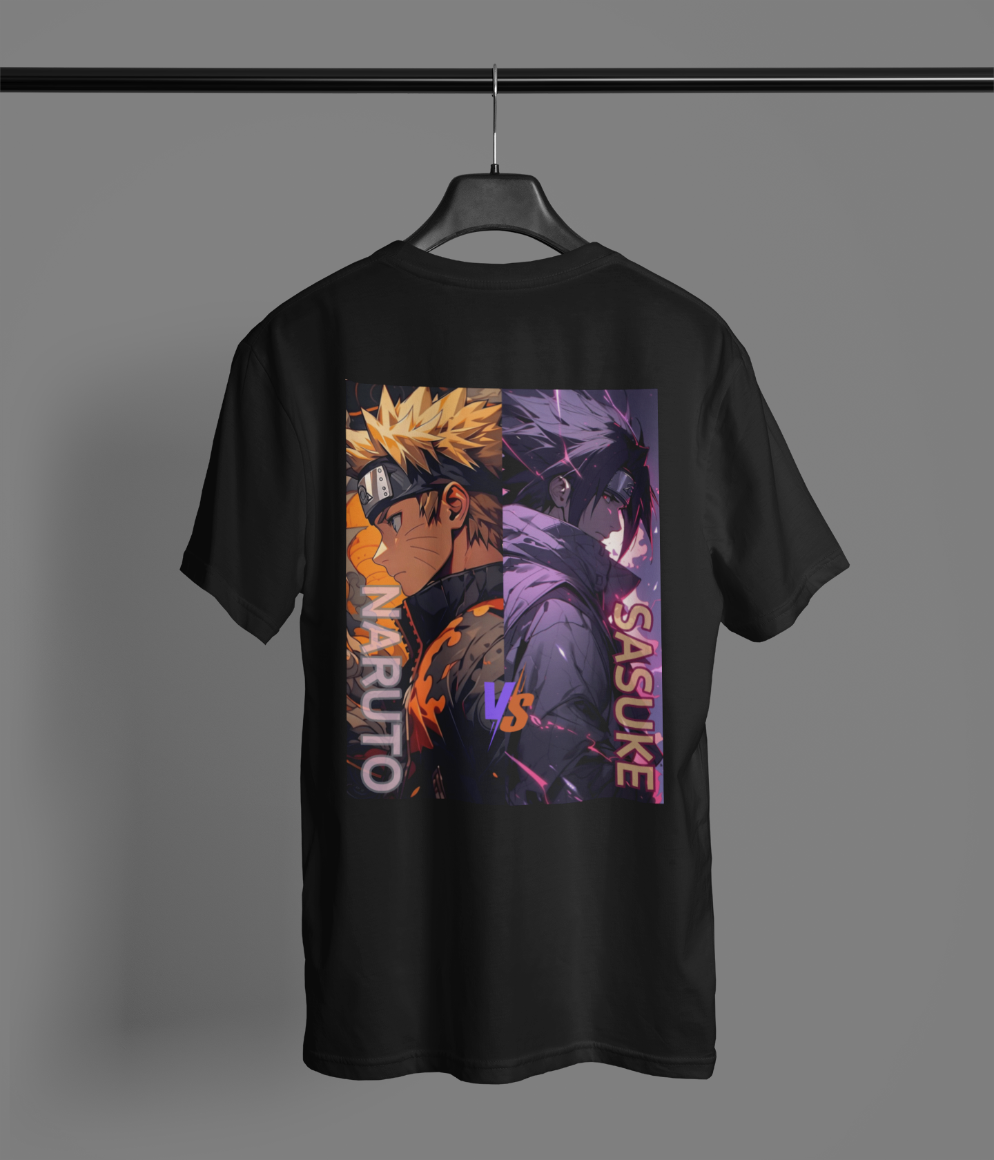 Naruto vs Sasuke Oversized T-Shirt – The Ultimate Rivalry