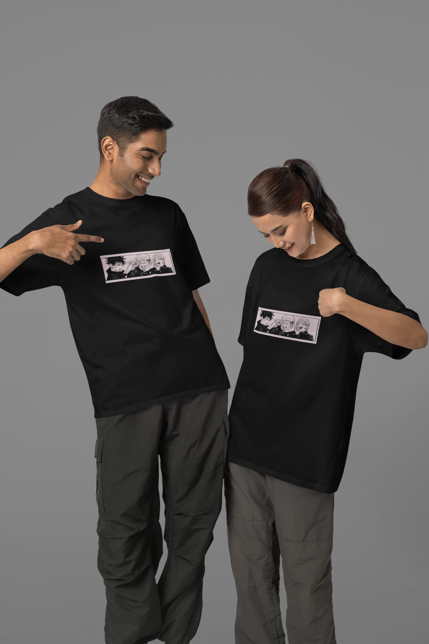 Jujutsu Kaisen Oversized T-Shirt – The Trio Edition