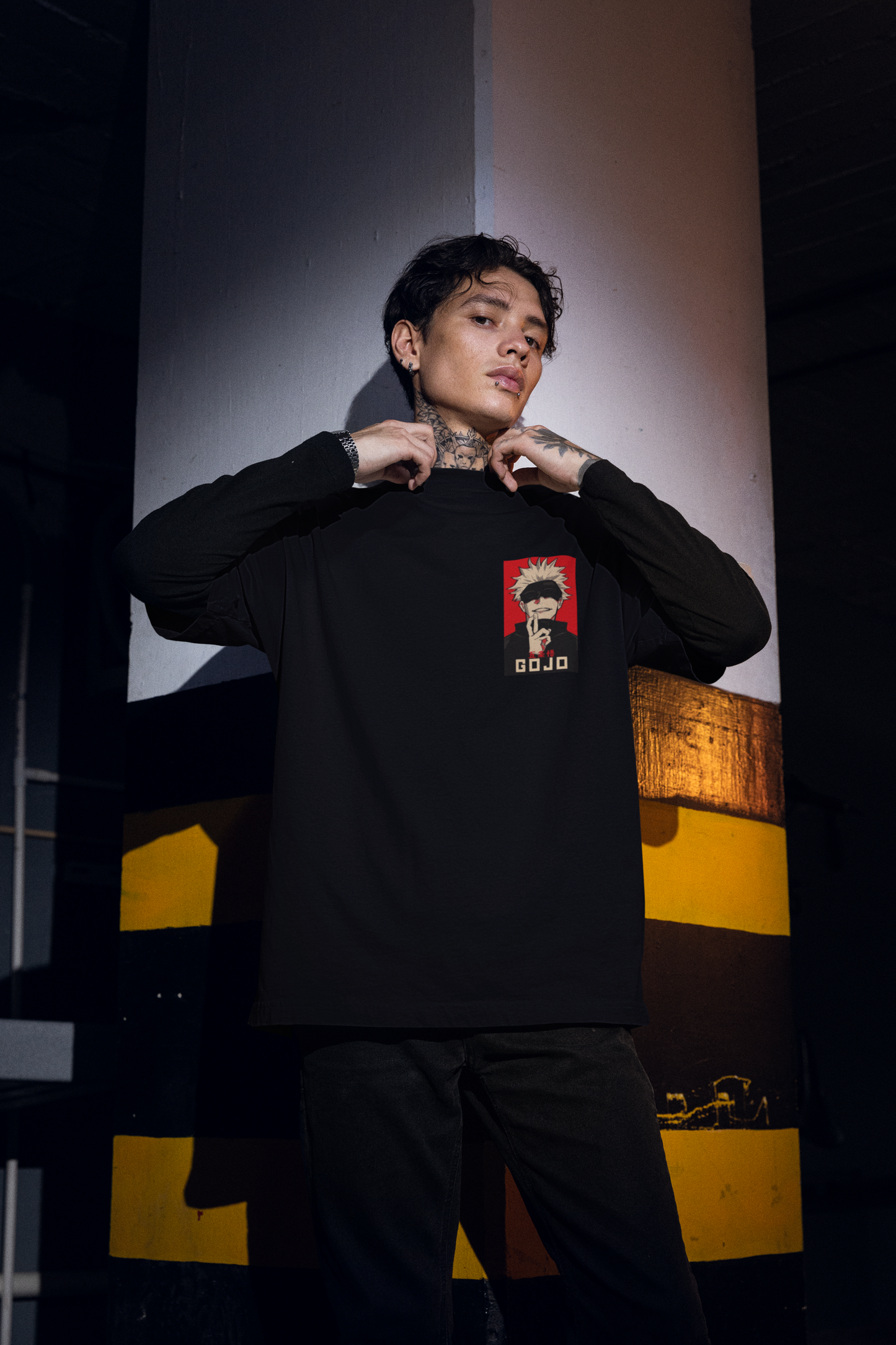 Satoru Gojo Black Oversized T-Shirt – Power Meets Style